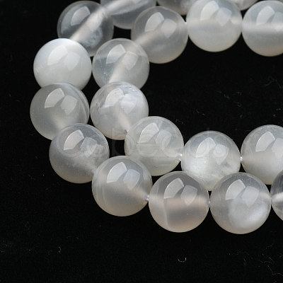 Natural White Moonstone Beads Strands G-J373-13-8mm-1