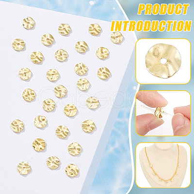 50Pcs Brass Beads KK-BC0013-25A-1