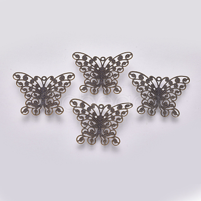 Brass Filigree Findings FIND-TAC0001-04AB-1