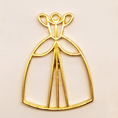 Alloy Open Back Bezel Pendants PALLOY-CJC0004-11G-1