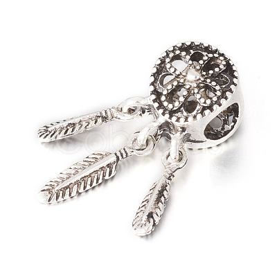 Alloy European Beads PALLOY-O091-01AS-1