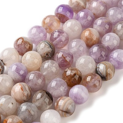 Natural Amethyst Lace Agate Beads Strands GG-CBABD99-04-10mm-1