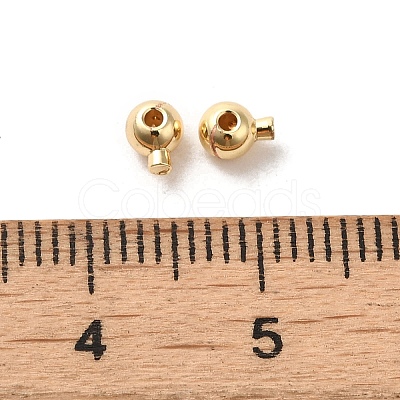 Brass Crimp Beads KK-F826-04LG-1