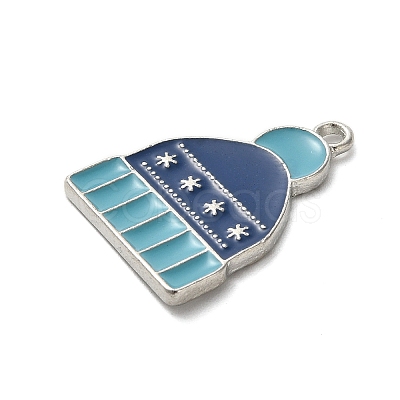 Winter Theme Alloy Enamel Pendants ENAM-M002-05J-P-1