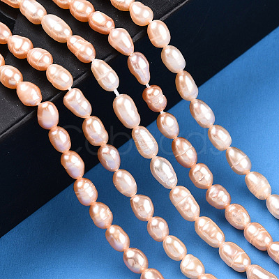 Natural Cultured Freshwater Pearl Beads Strands PEAR-N012-03M-1