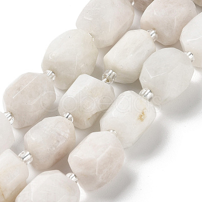 Natural White Moonstone Beads Strands G-C105-A05-01-1