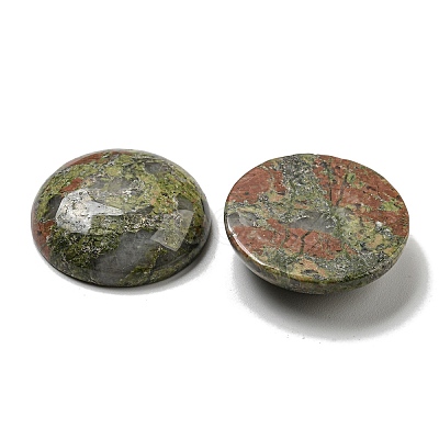 Natural Unakite Cabochons G-C115-02B-27-1