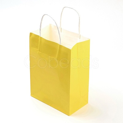 Pure Color Kraft Paper Bags AJEW-G020-C-13-1