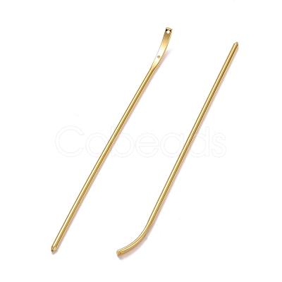 Brass Hair Stick Findings KK-F830-03G-1