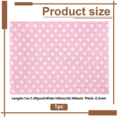 Polka Dot Pattern Cotton Fabric DIY-GA0010-22B-1