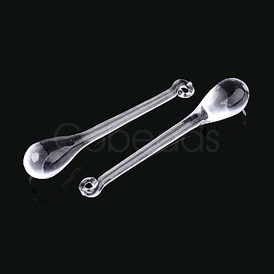 Transparent Plastic Big Pendants KY-T042-01-1