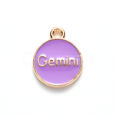 Alloy Enamel Pendants X-ENAM-S124-01A-01I-1