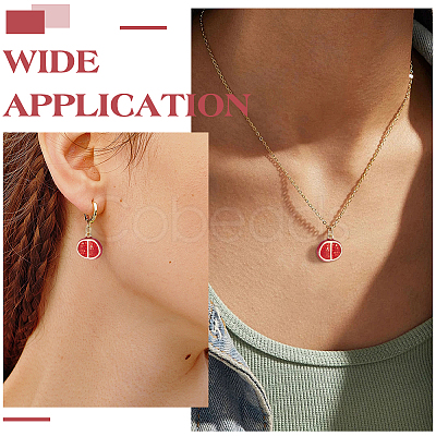 6Pcs Brass Enamel Pendants KK-ME0003-37-1