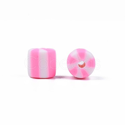 Handmade Polymer Clay Bead Strands CLAY-T020-12F-1