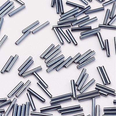 Glass Bugle Beads SEED-E001-6mm-129#-1