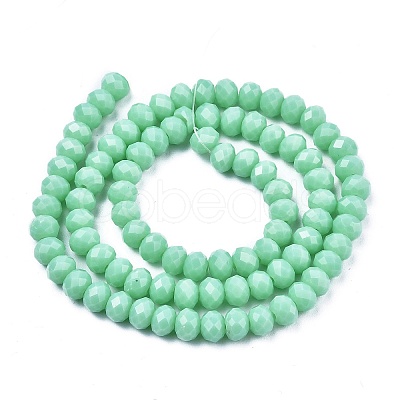 Opaque Solid Color Glass Beads Strands EGLA-A034-P3mm-D14-1