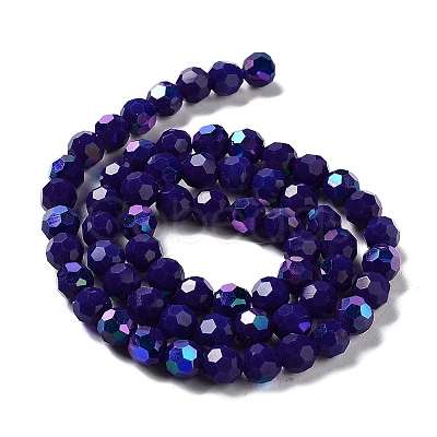 Opaque Glass Beads Strands EGLA-A035-P8mm-L09-1