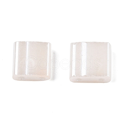 2-Hole Baking Paint Glass Seed Beads SEED-S023-17C-16-1