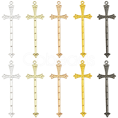 40Pcs 5 Colors Alloy Big Pendants FIND-SC0018-10A-1