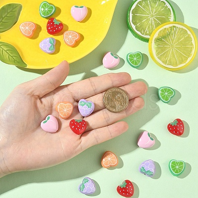 20Pcs 5 Styles Opaque Acrylic Beads MACR-YW0004-47-1