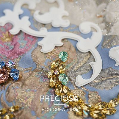 Preciosa® MAXIMA Crystal Sew-On Cups Y-PRC-SE8-50520-G-1