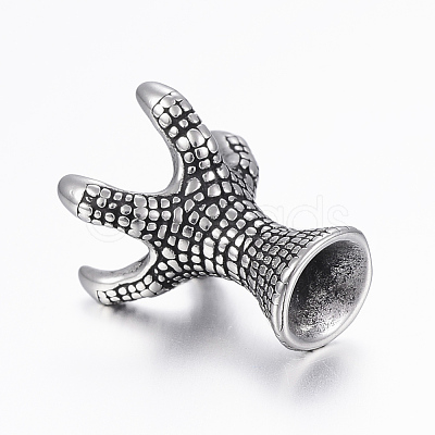 316 Surgical Stainless Steel Beads Hand Polished STAS-G153-18AS-1
