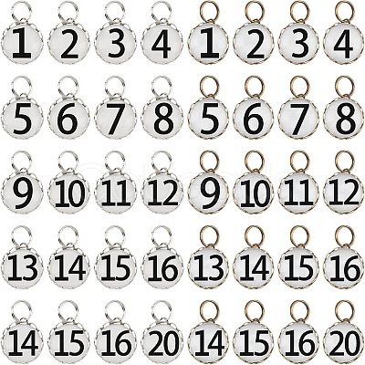2Set Glass Charms GLAA-NB0001-43-1