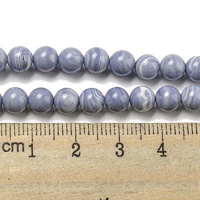 Synthetic Blue Lace Agate Beads Strands G-B071-F02-02-1