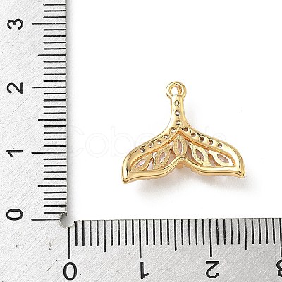Brass Micro Pave Cubic Zirconia Pendants KK-Z136-45G-02-1