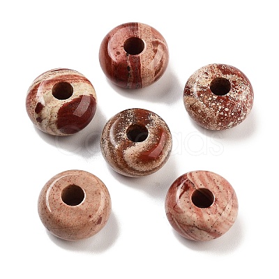 Natural Mixed Stone European Beads G-C134-04-1