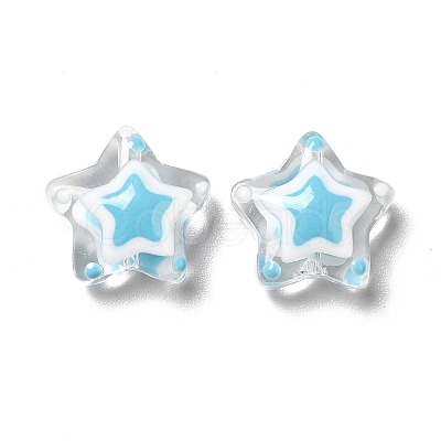 Glass with Enamel Beads LAMP-M011-01A-1