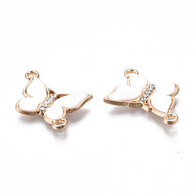 Eco-Friendly Alloy Micro Pave Clear Cubic Zirconia Links Connectors ENAM-Q437-058E-NR-1