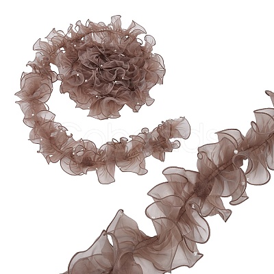5 Yards Pleated Organza Pleated Lace Ribbon OCOR-PH0004-67A-1