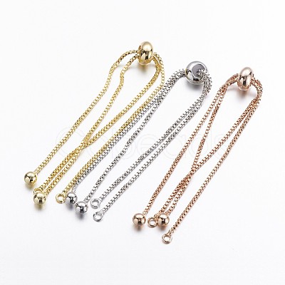 Brass Box Chain Bracelet Making KK-G291-01-NR-1
