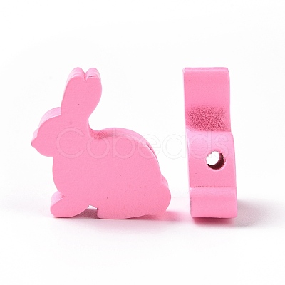 Easter Theme Wooden Beads WOOD-C002-09A-1