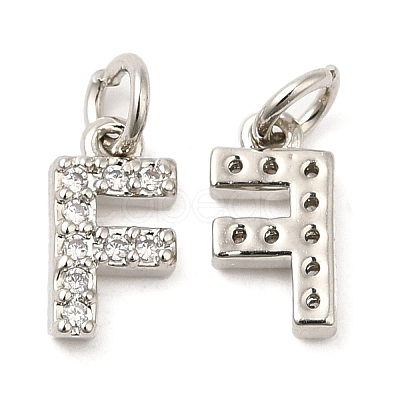 Brass Micro Pave Grade AAA Cubic Zirconia Charms LS-ZIRC-P067-11P-F-NR-1