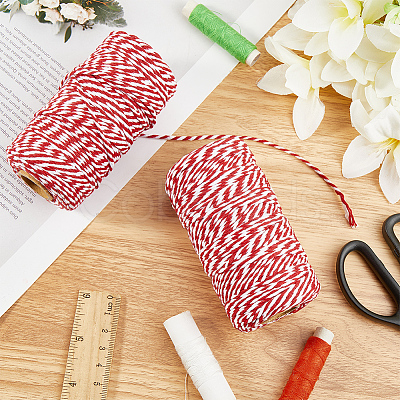 2 Rolls Macrame 2-Ply Cotton Braided Thread MAKN-CY0001-01D-1