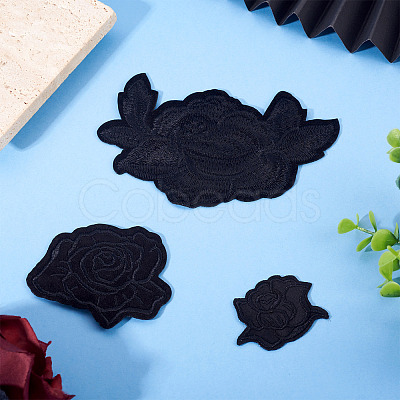 9Pcs 3 Styles Computerized Embroidery Cloth Patches PATC-TA0001-28-1