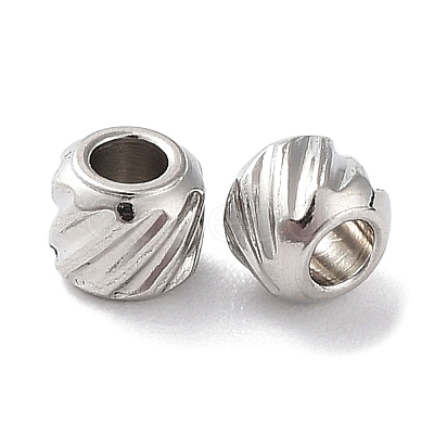 Non-Tarnish 201 Stainless Steel Spacer Beads X-STAS-K259-14C-P-1