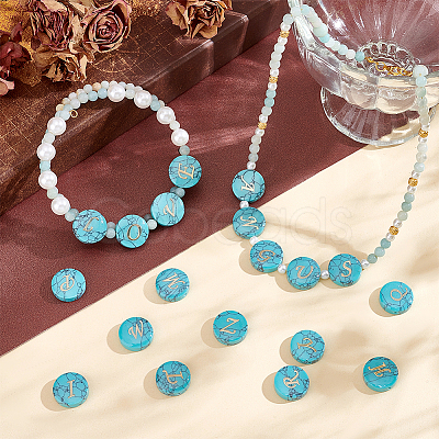 26Pcs 26 Styles Synthetic Turquoise Beads G-PH0002-73-1
