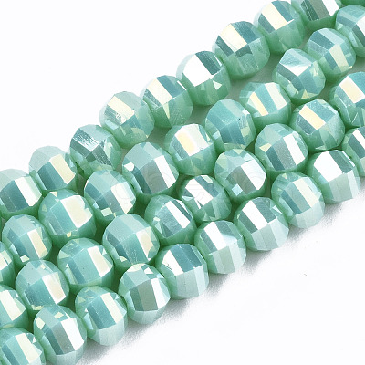 Electroplate Glass Beads Strands EGLA-S194-01A-A04-1
