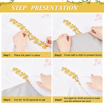 Computerized Embroidery Cloth Iron On/Sew On Patches DIY-WH0401-18A-1