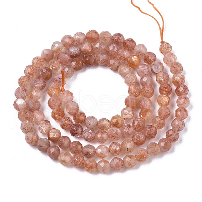 Natural Sunstone Beads Strands G-N328-002C-1