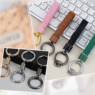 DIY Keychain Clasp Findings Kits DIY-SP0003-47P-1