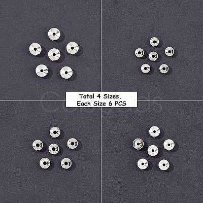 304 Stainless Steel Beads Rhinestone Settings STAS-UN0008-49P-1