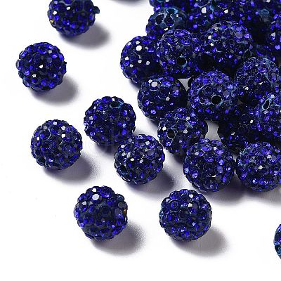 Pave Disco Ball Beads RB-A130-10mm-10-1