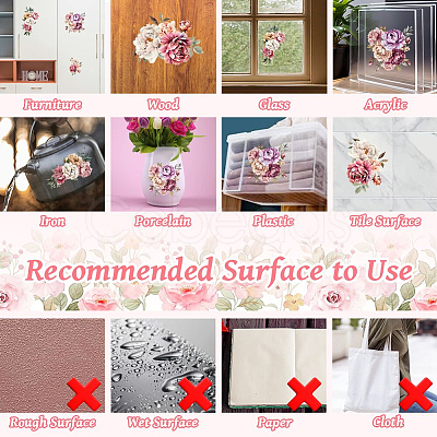 3 Sheets 3 Styles PVC Waterproof Decorative Stickers DIY-WH0404-040-1