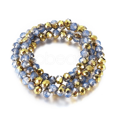 Electroplate Glass Beads Strands LS-EGLA-A034-J8mm-O01-1