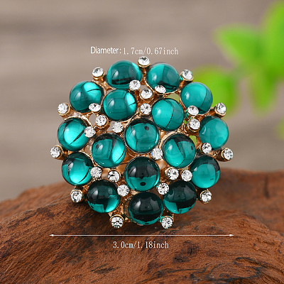 Transparent Resin with Alloy Finger Rings CX4663-2-1