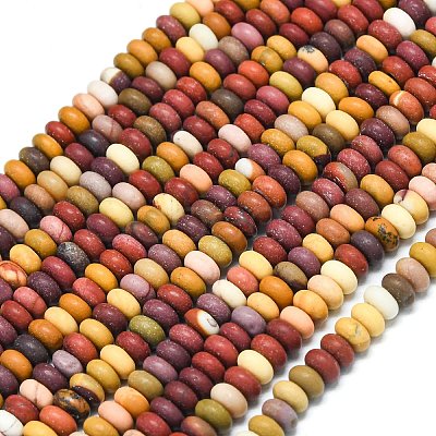 Natural Mookaite Beads Strands G-P575-A11-4x2mm-1